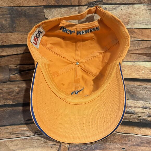 2015 US Open Chambers Bay Golf Hat USGA Member Orange Adjustable Strapback - Picture 6 of 7